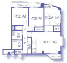 恵美酒Ｇマンションの物件間取画像